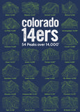 Colorado 14ers Navy T-shirt - Heavy Cotton