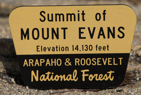 Mount Evans Summit Sign Magnet