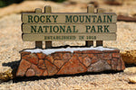 Rocky Mountain National Park Sign 3D Magnet