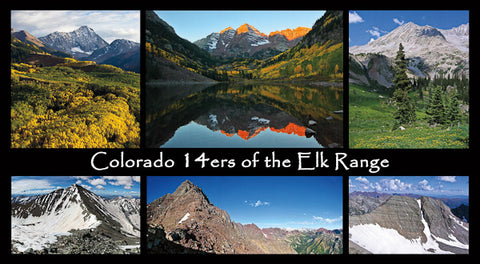 Elk Range 14ers Postcard 6x11"